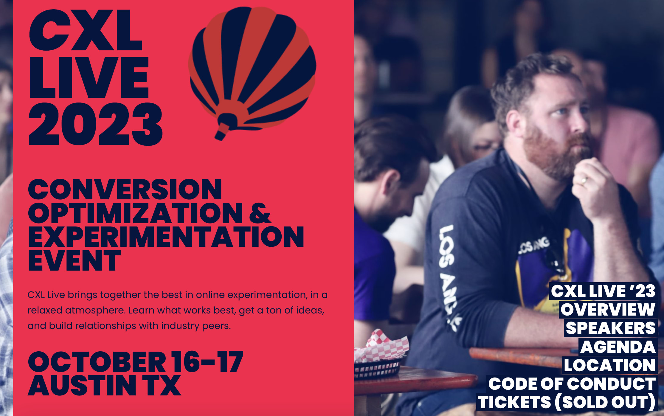 Led Marketing to Sell Out Tickets to CXL Live 2023