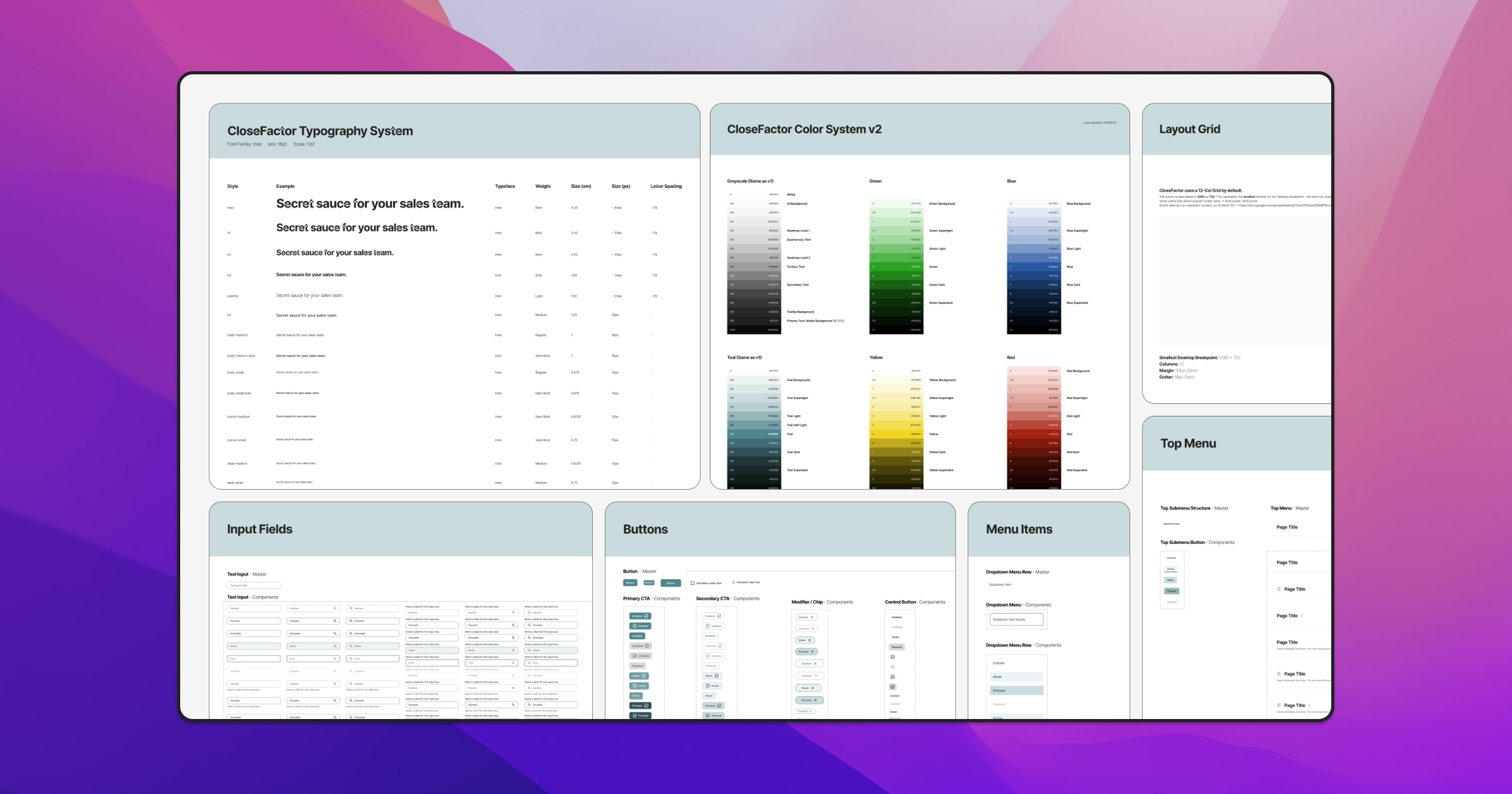 CloseFactor Design System