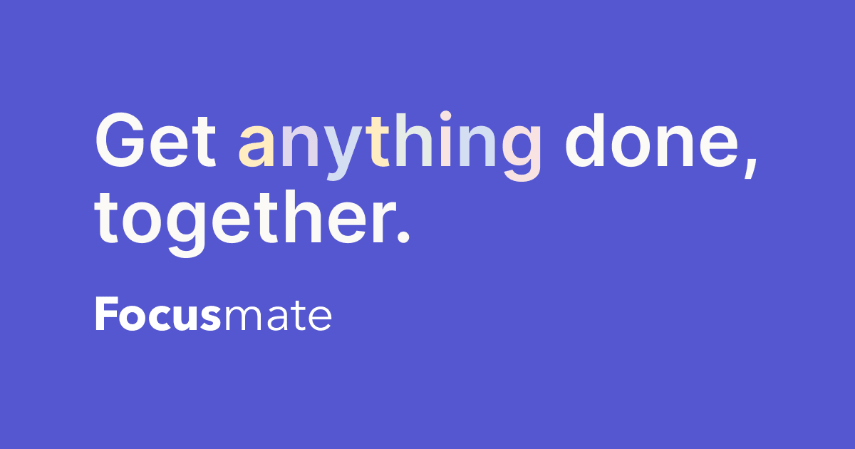 Improved First-Time User Experience at Focusmate