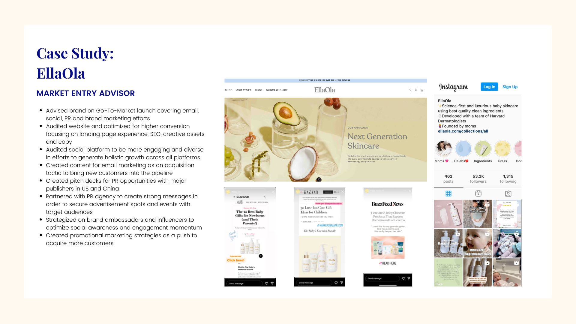 EllaOla | Go To Market Advisor