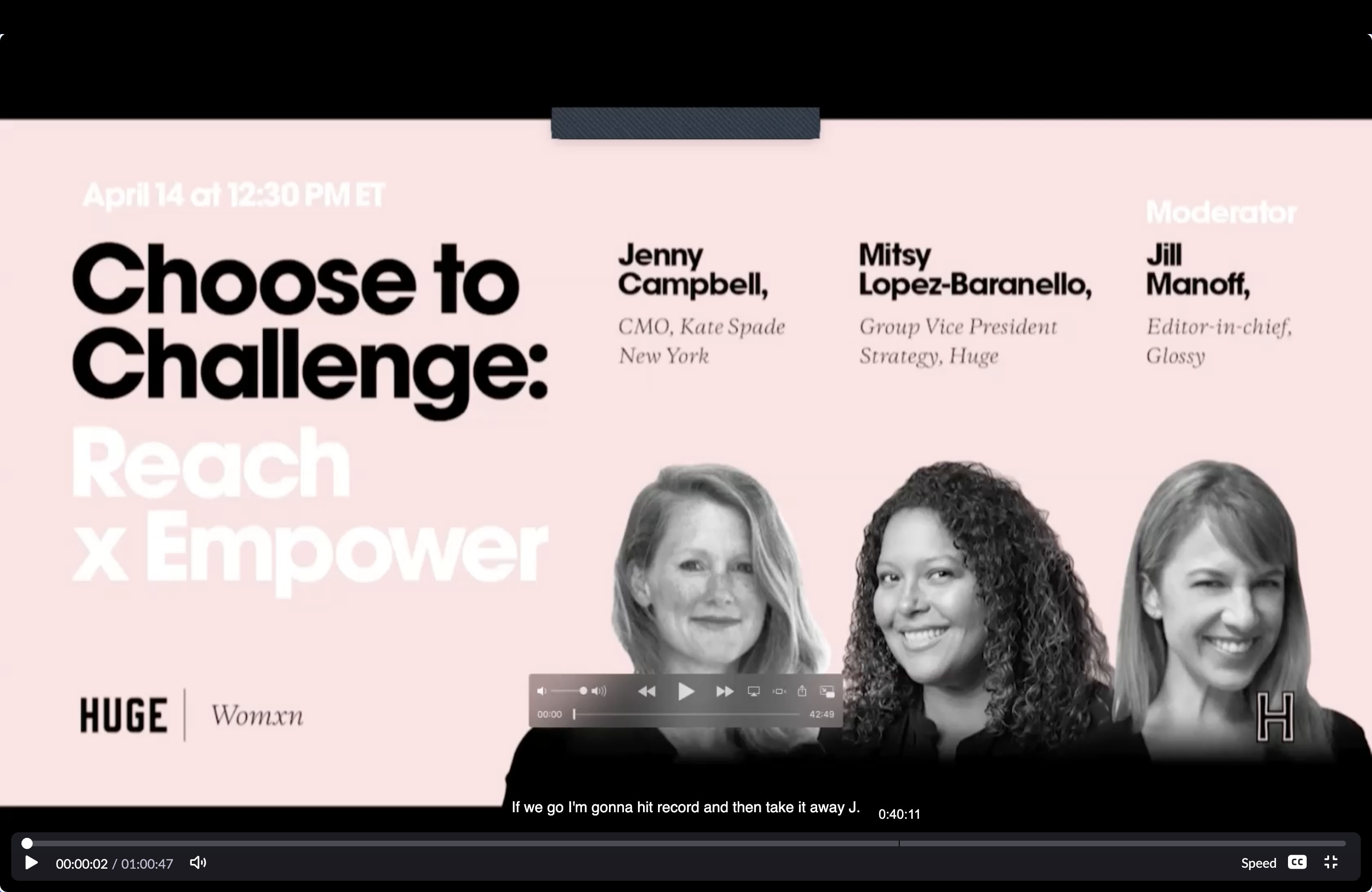 Choose To Challenge- IWD Female CMO Panels