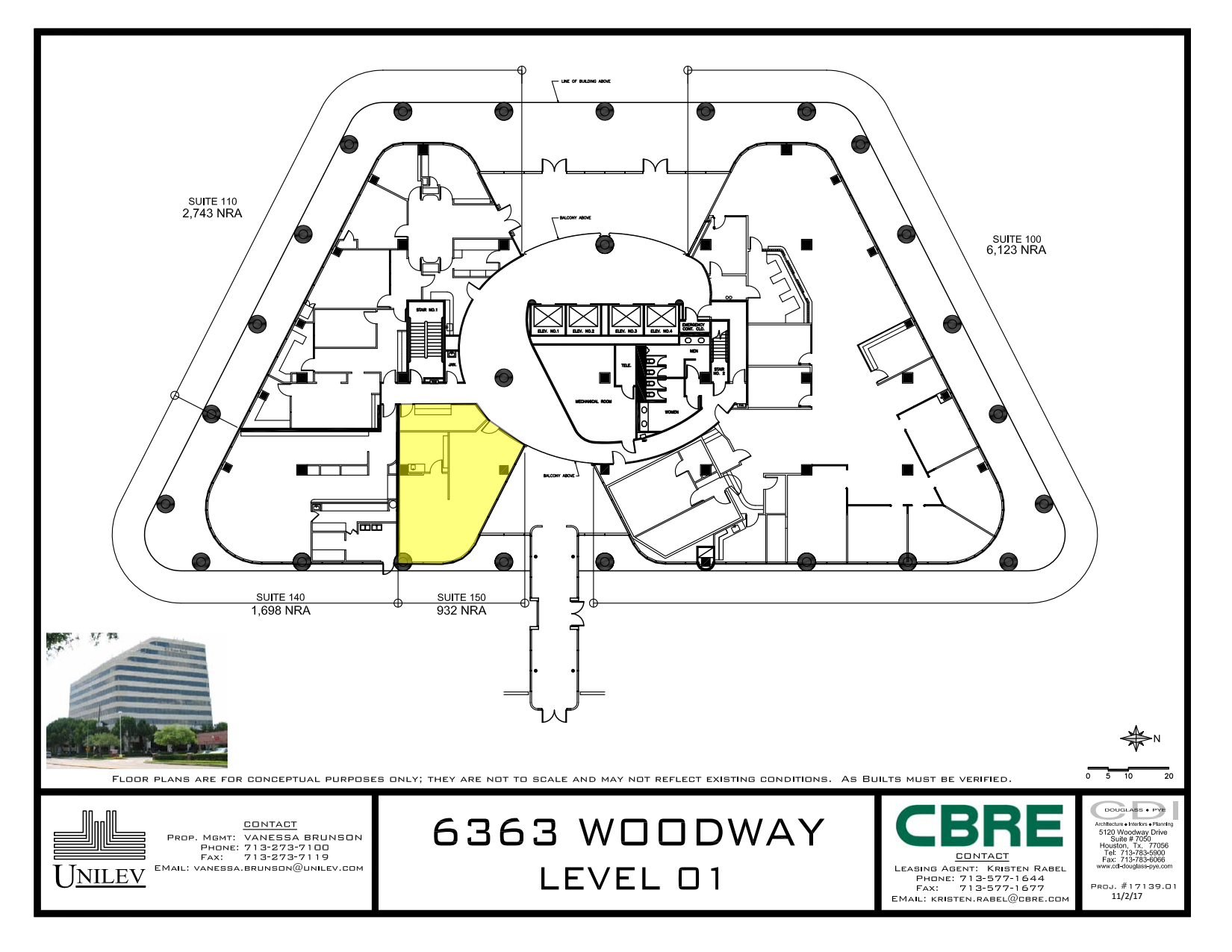 Woodway Tower 6363 Woodway Dr Floor 1 Space 0150 VTS