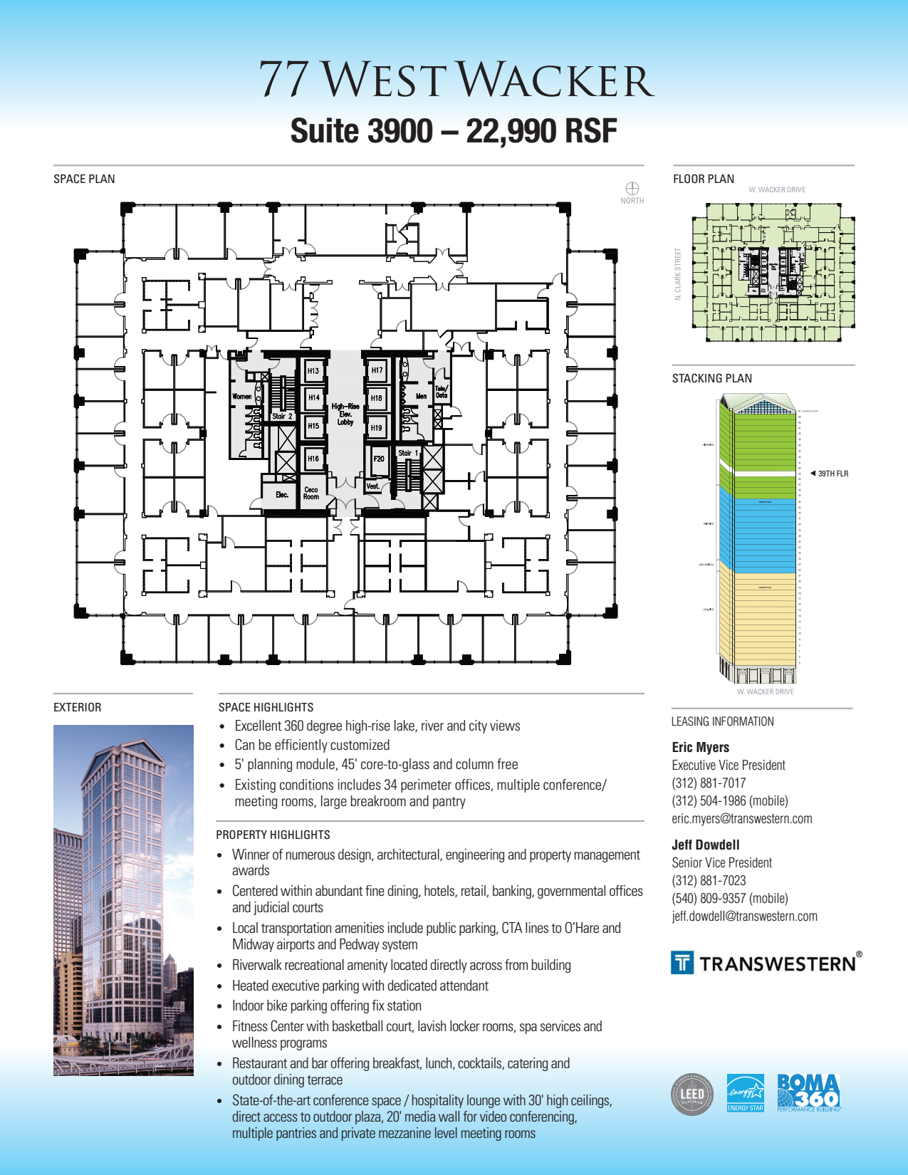 77 West Wacker Drive 77 West Wacker Drive 39th Floor VTS