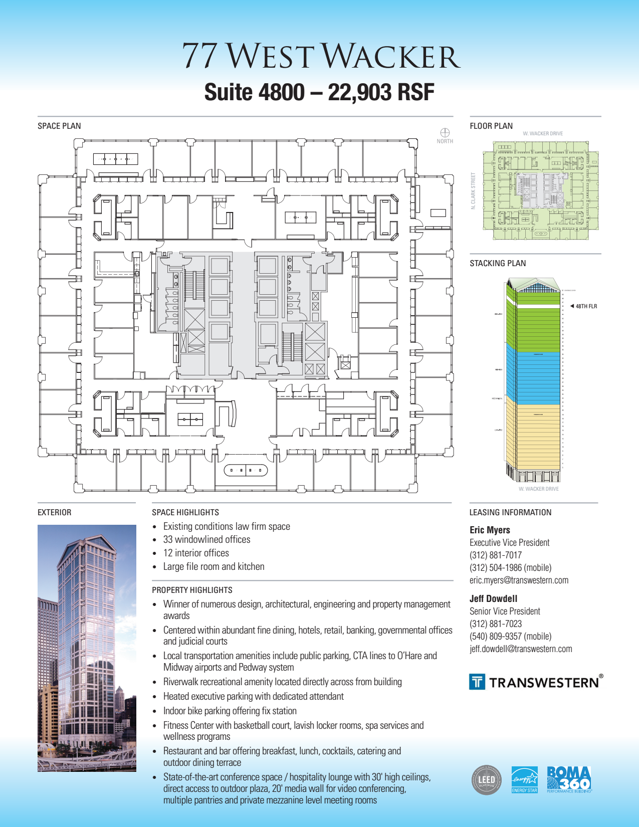 77 West Wacker Drive 77 West Wacker Drive Floor 48 VTS