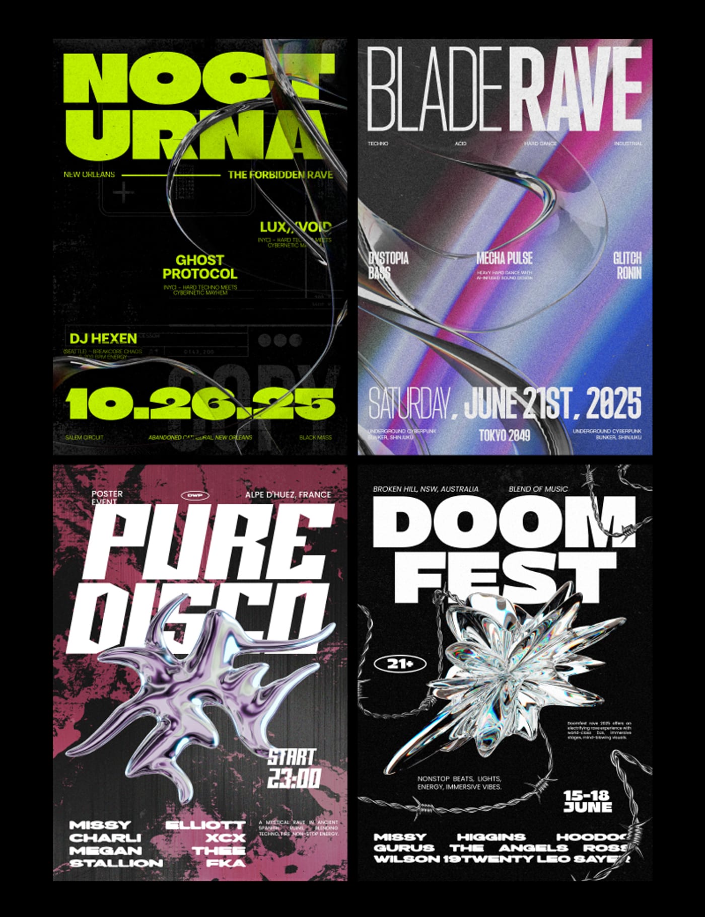Rave Poster & Flyer Collection VOL 1