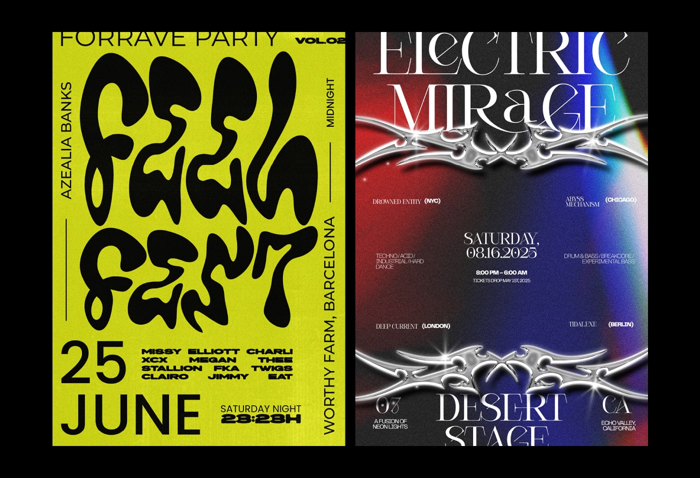 Rave Poster & Flyer Collection VOL 1