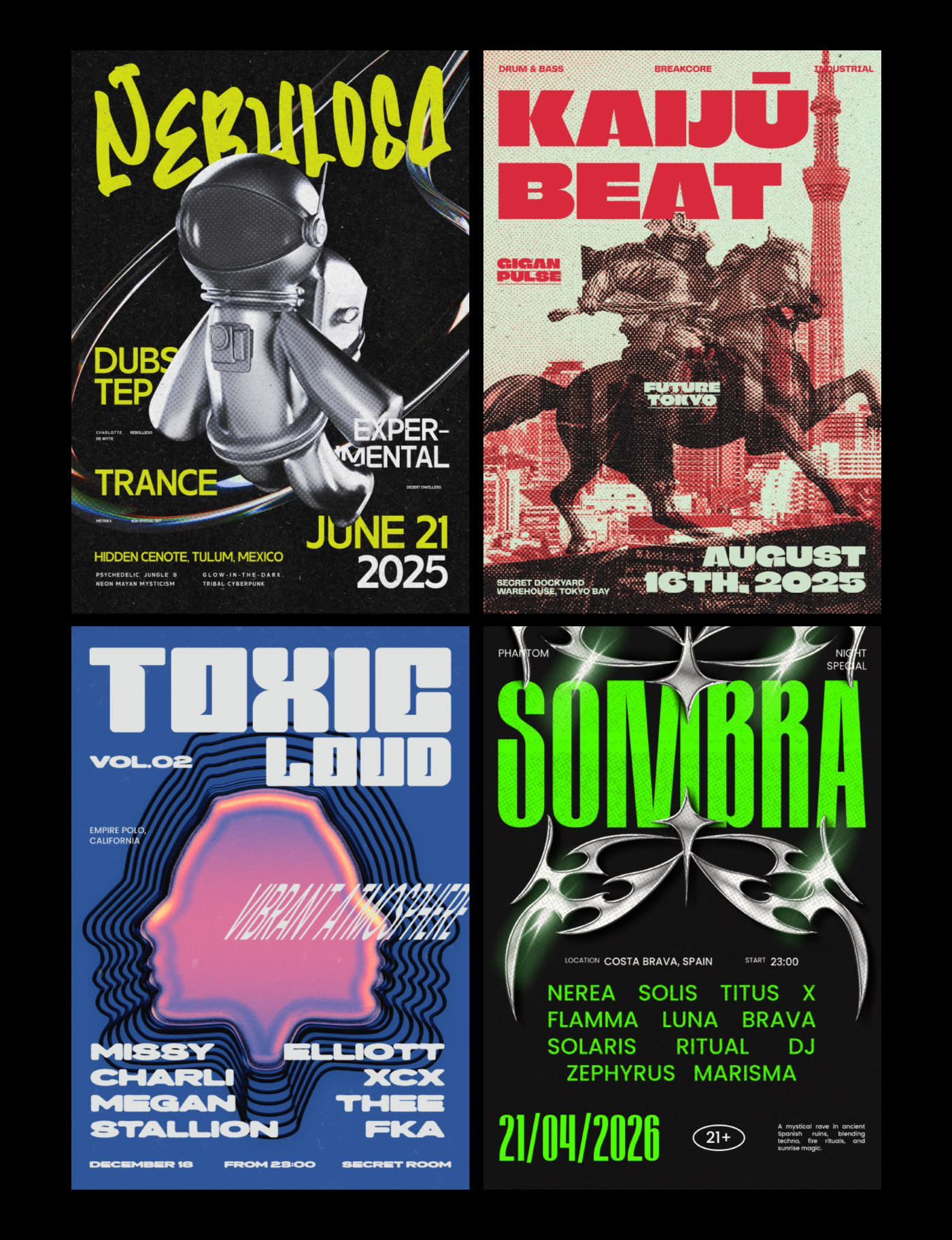Rave Poster & Flyer Collection VOL 1