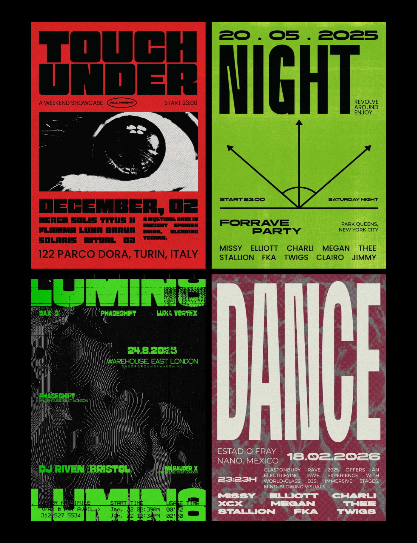 Rave Poster & Flyer Collection VOL 1