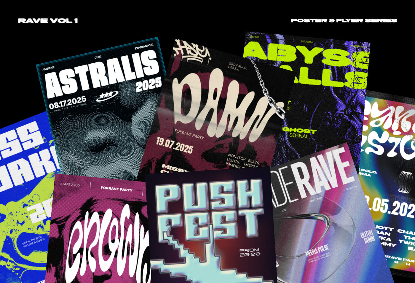 Rave Poster & Flyer Collection VOL 1