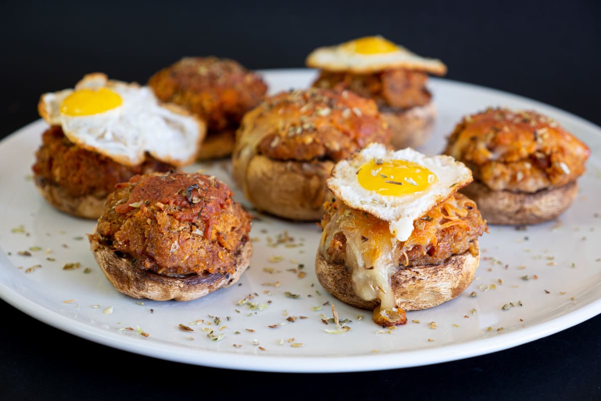 Photo of the recipe Stuffed Mushrooms with Alheira Sausage