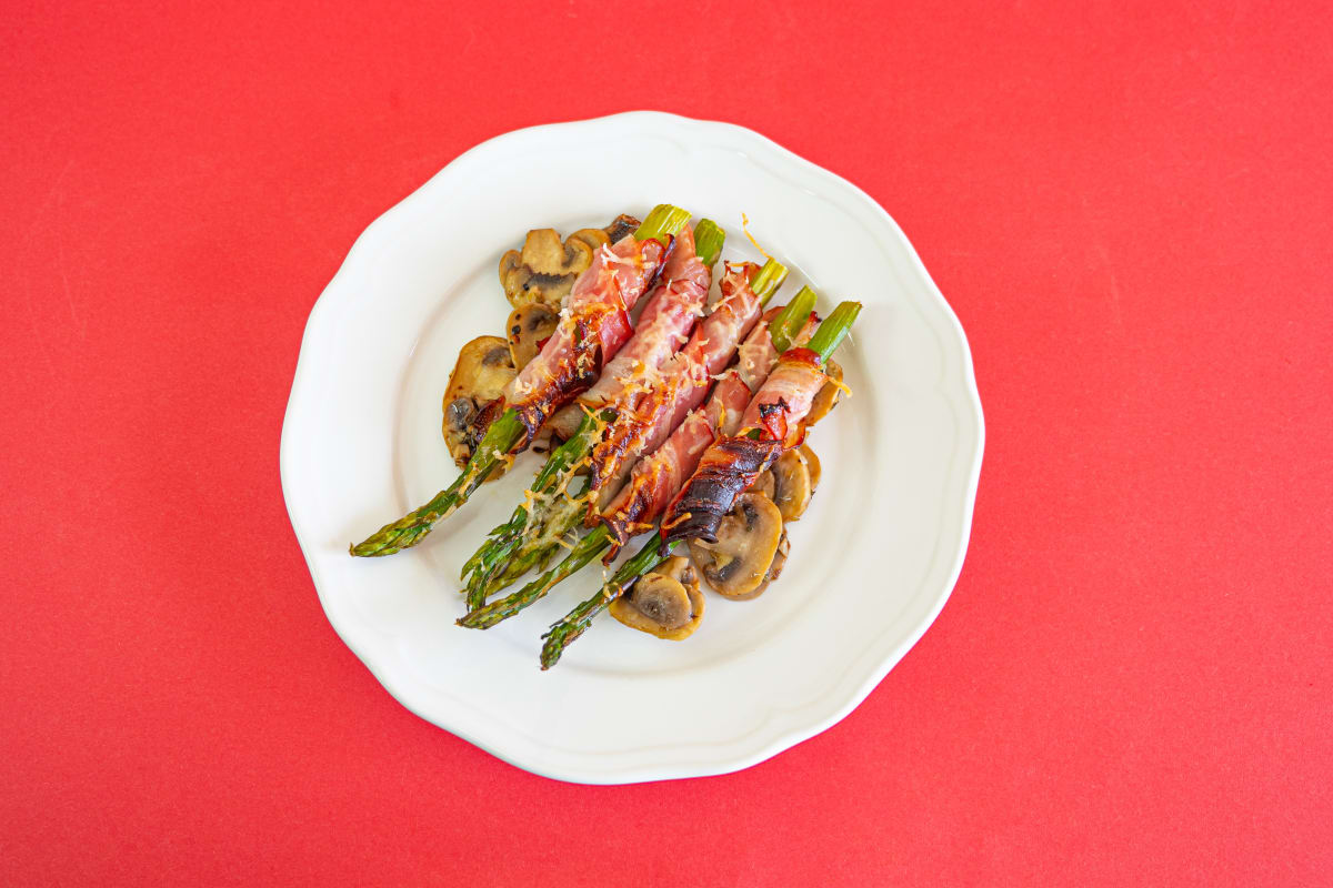 Photo of the recipe Baked Asparagus with Bacon and Mushrooms