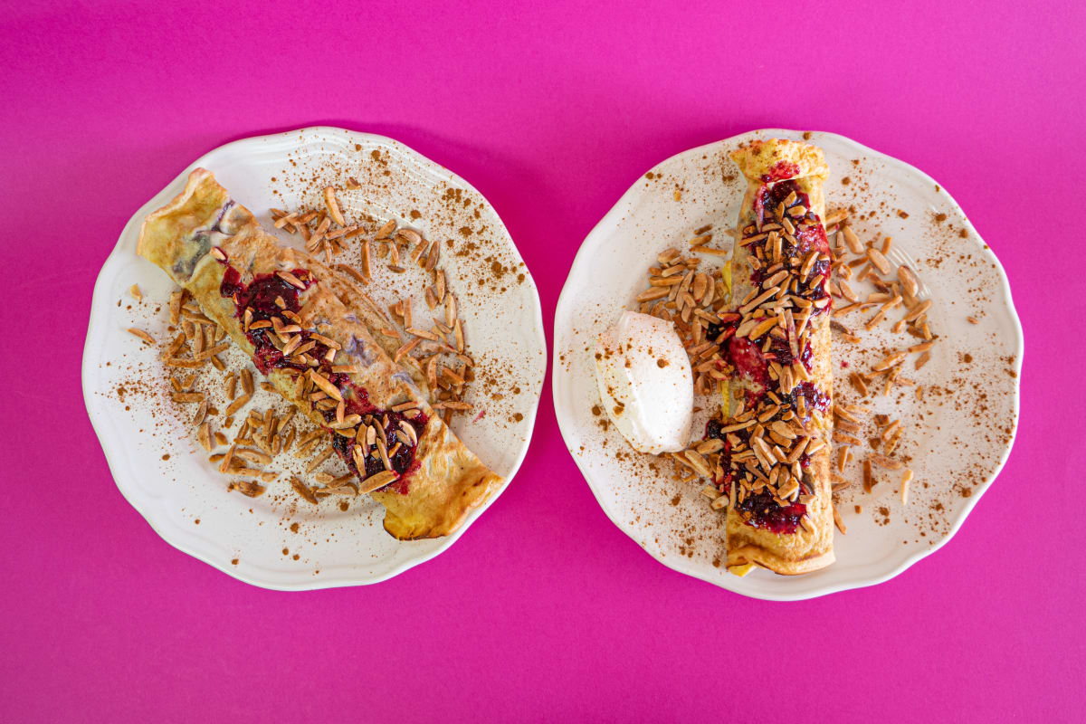 Photo of the recipe Tapioca Crepes (Crepioca) with Red Berries and Almonds