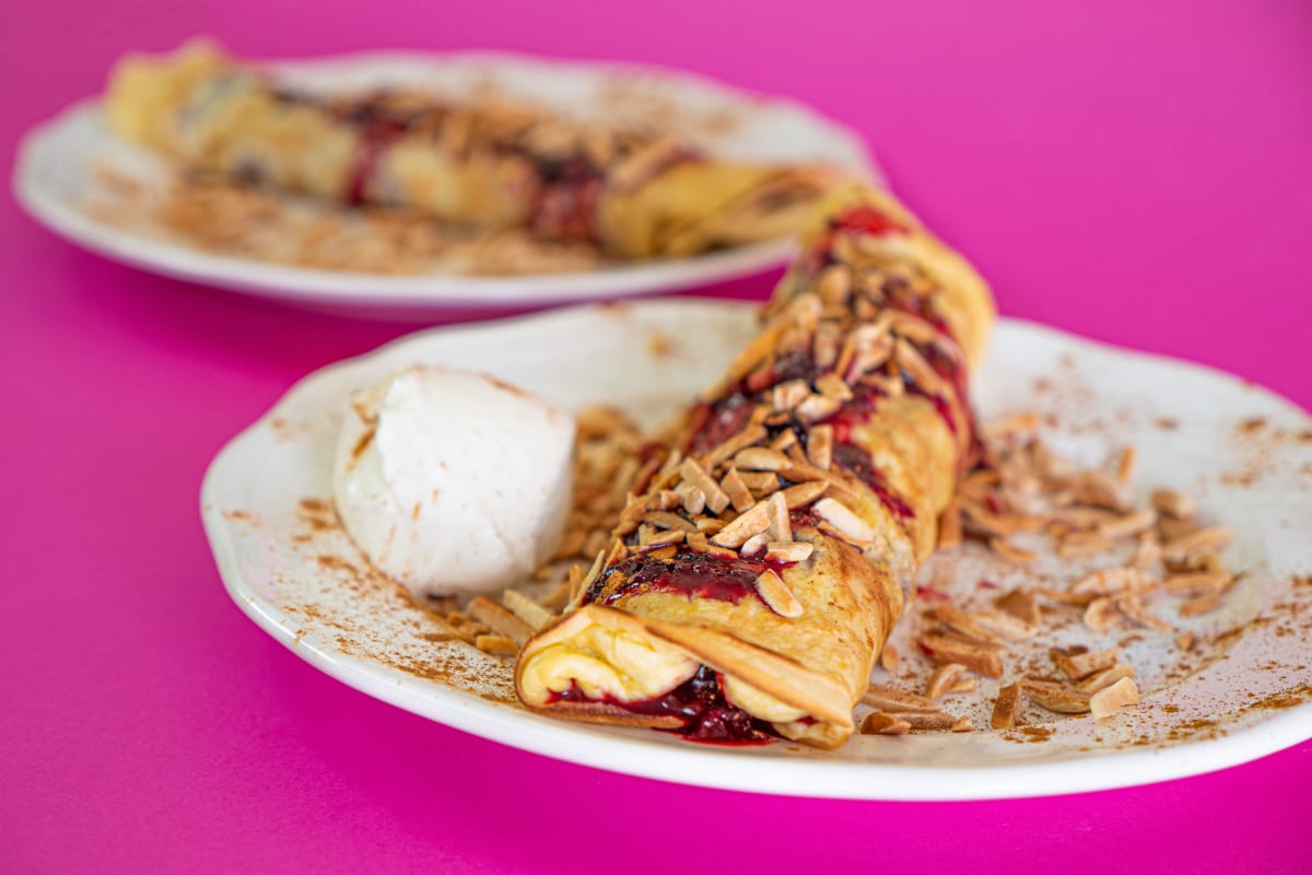 Photo of the recipe Tapioca Crepes (Crepioca) with Red Berries and Almonds