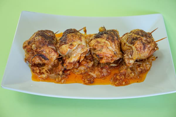 Photo 2 of the recipe Chicken Legs Stuffed with Farinheira