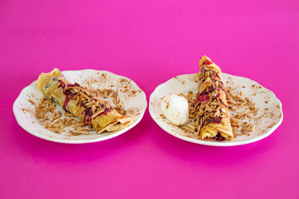 Photo 2 of the recipe Tapioca Crepes (Crepioca) with Red Berries and Almonds