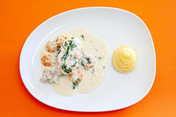 Photo 3 of the recipe Monkfish with Shrimp and Cilantro Sauce