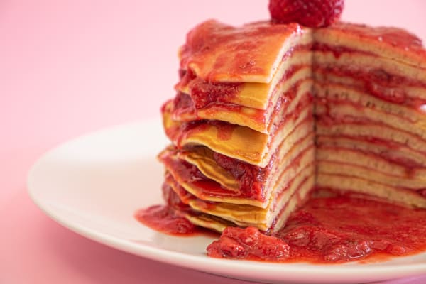 Photo 3 of the recipe Pancakes with Strawberry Sauce