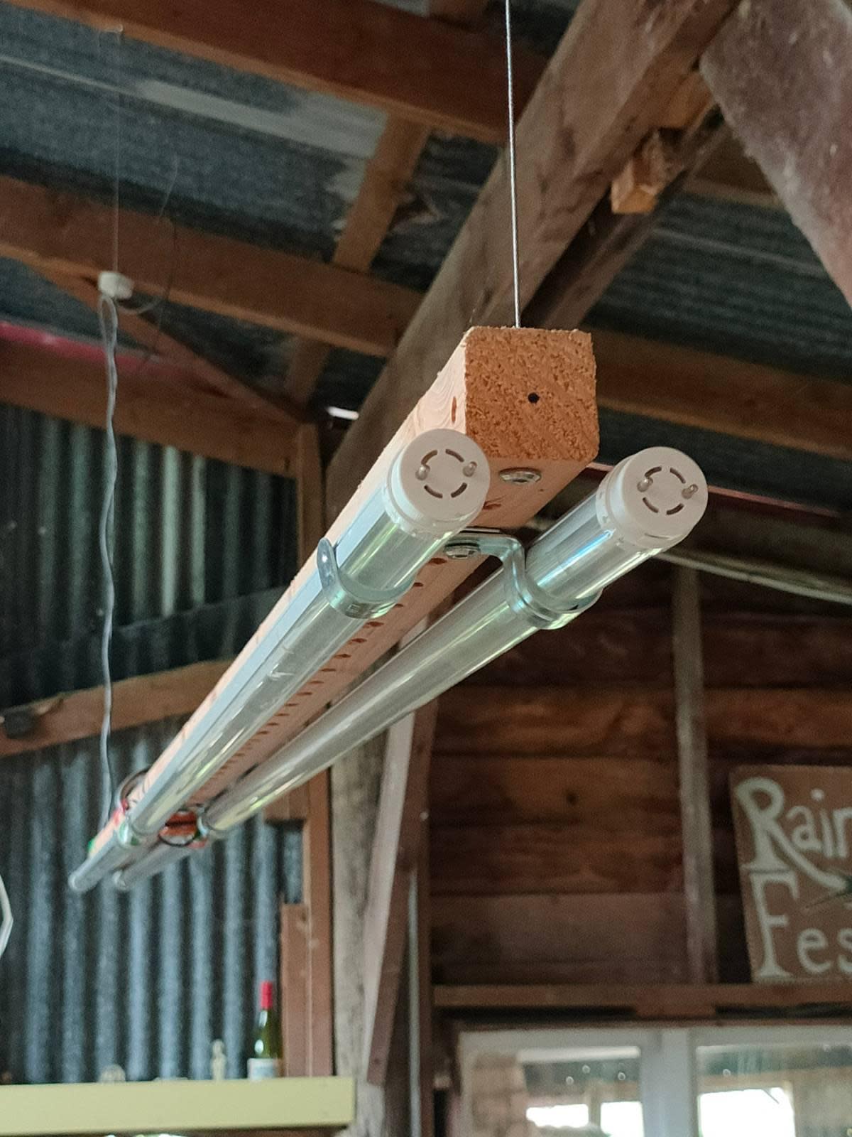 Hanging lights side view