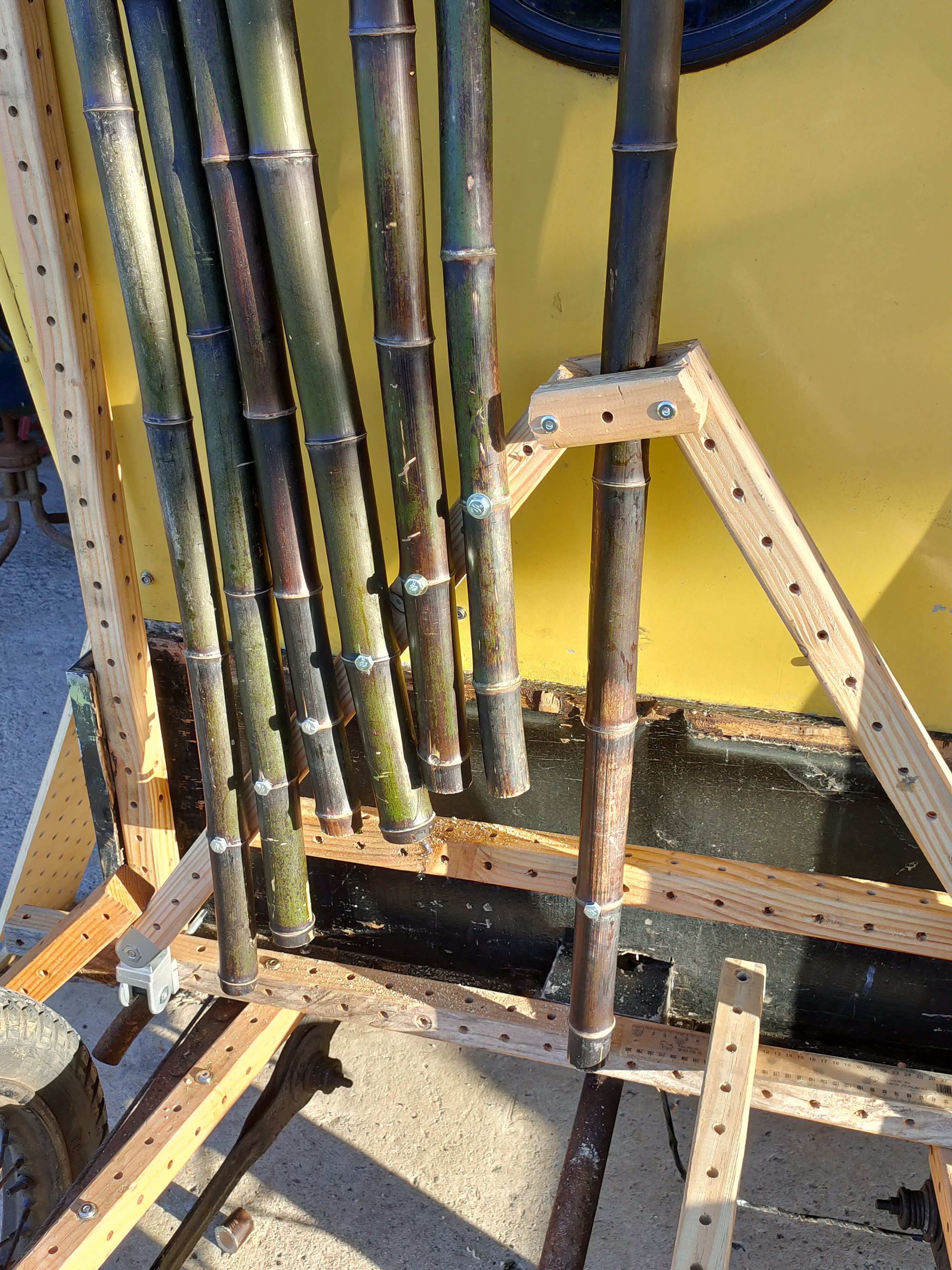 Peacock truck close up