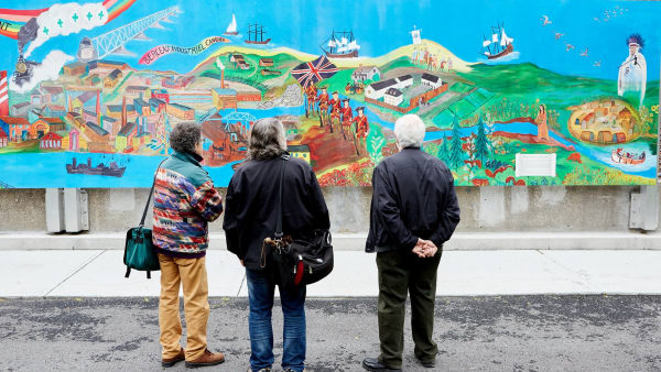 Quartier Pointe-Saint-Charles dans l'arrondissement du Sud-Ouest à Montréal.