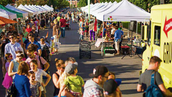 Le quartier Technopôle Angus dans l'arrondissement Rosemont–La Petite-Patrie.