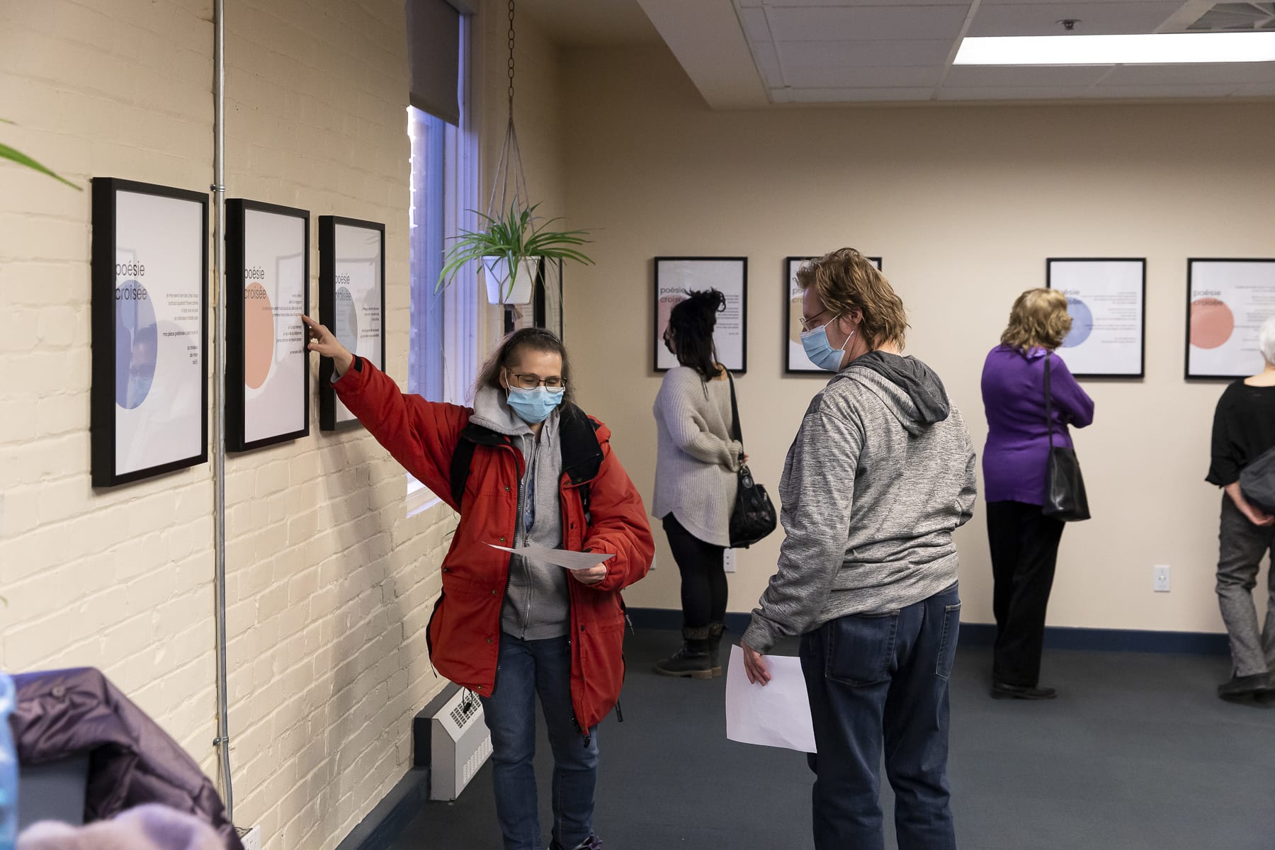 Vernissage de l'exposition Poésie croisée