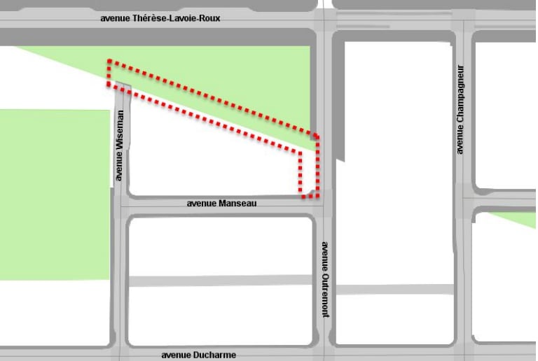 Aménagements finaux - Place Alice-Girard - Outremont