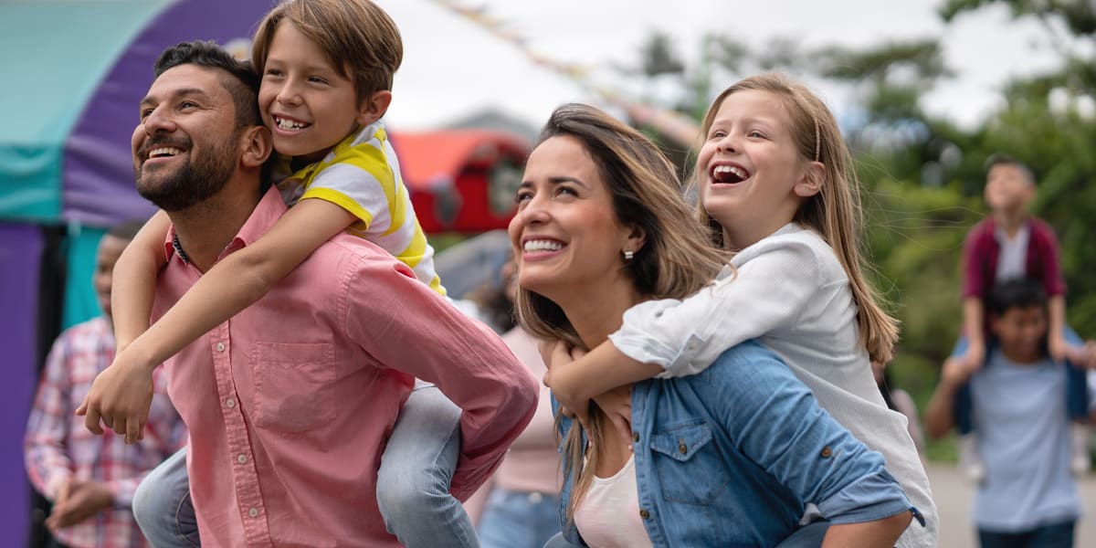 Une famille heureuse