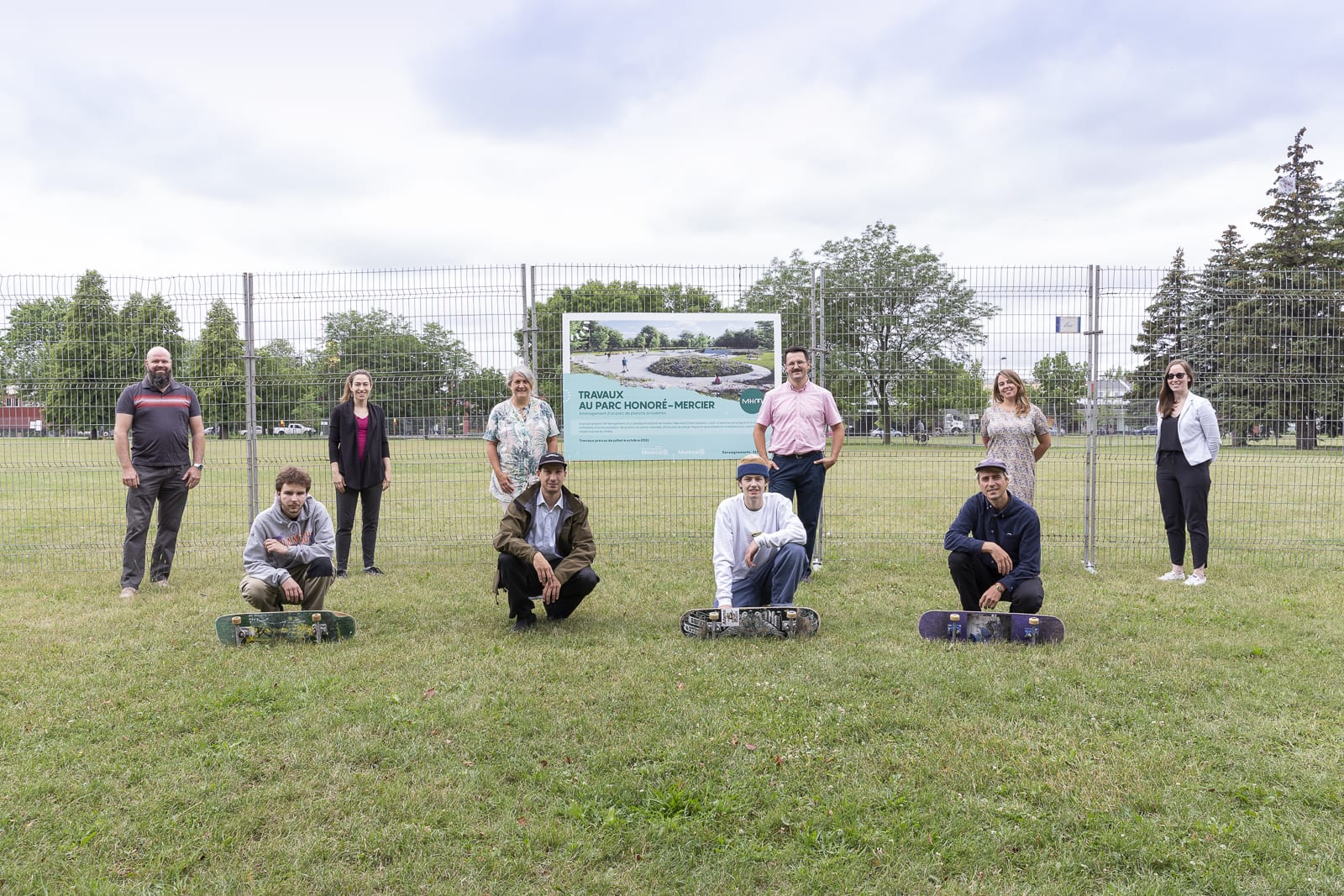 Début des travaux du skatepark Honoré-Mercier