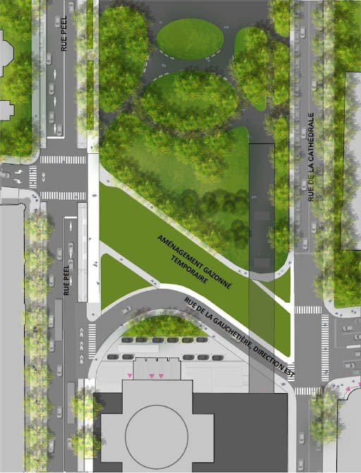 Projet de réaménagement rue De La Gauchetière