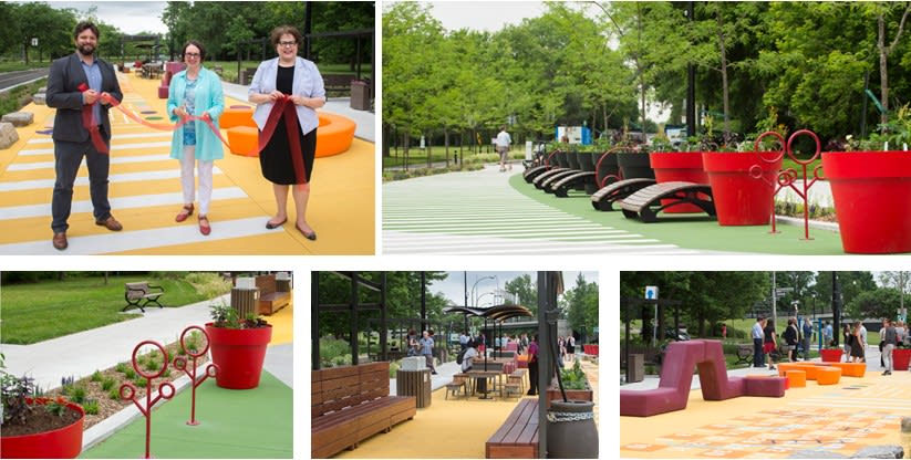 Inauguration de l'avenue piétonne permanente Park Stanley lors de la saison estivale
