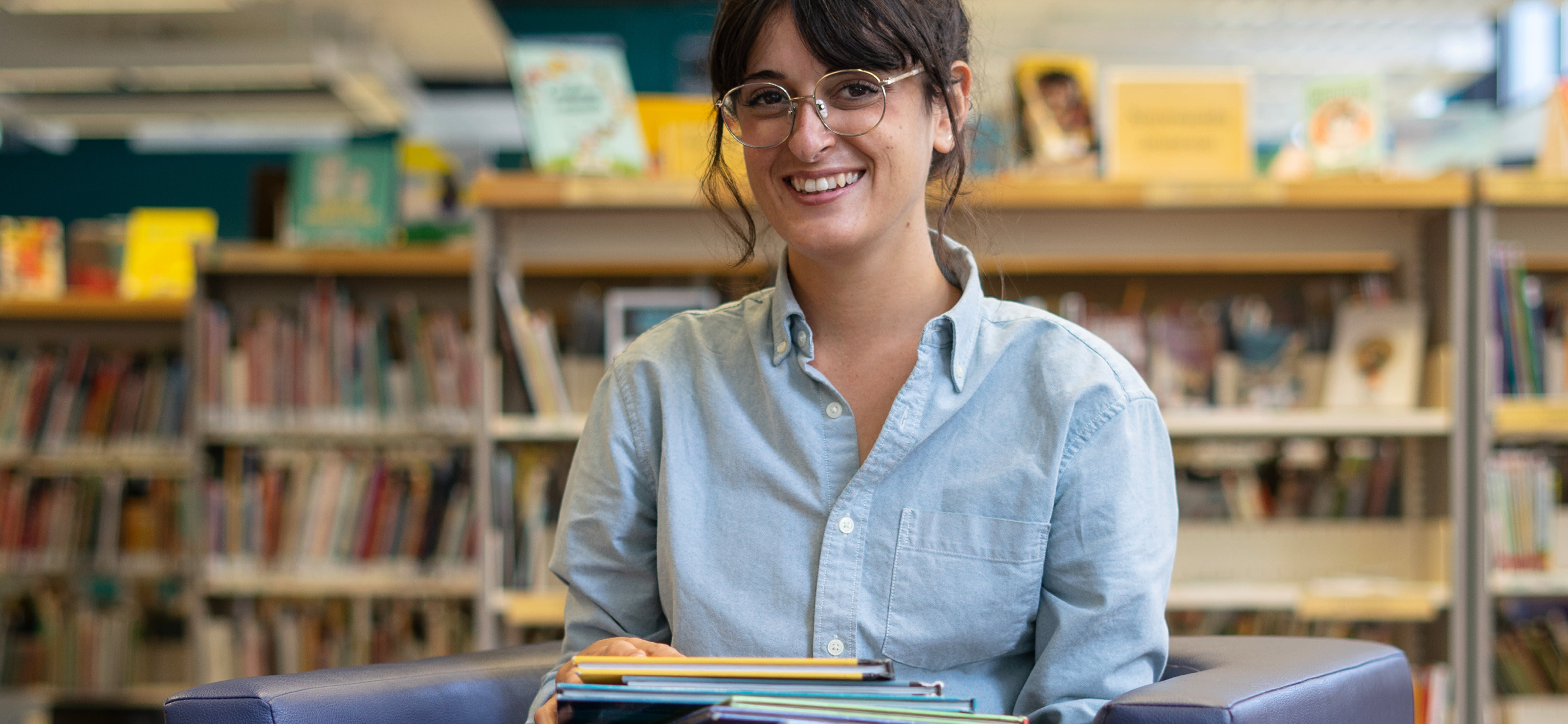Alexandra Girard est bibliothécaire à la bibliothèque Frontenac dans Ville-Marie