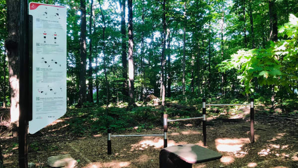 Parcours de TrekFit dans Saint-Charles à Pierrefonds-Roxboro.