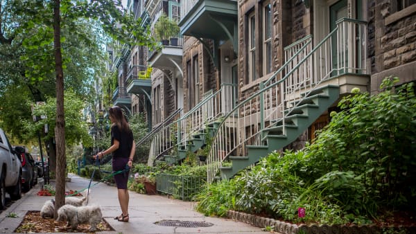 Quartier de Milton-Parc dans l’arrondissement du Plateau-Mont-Royal à Montréal.
