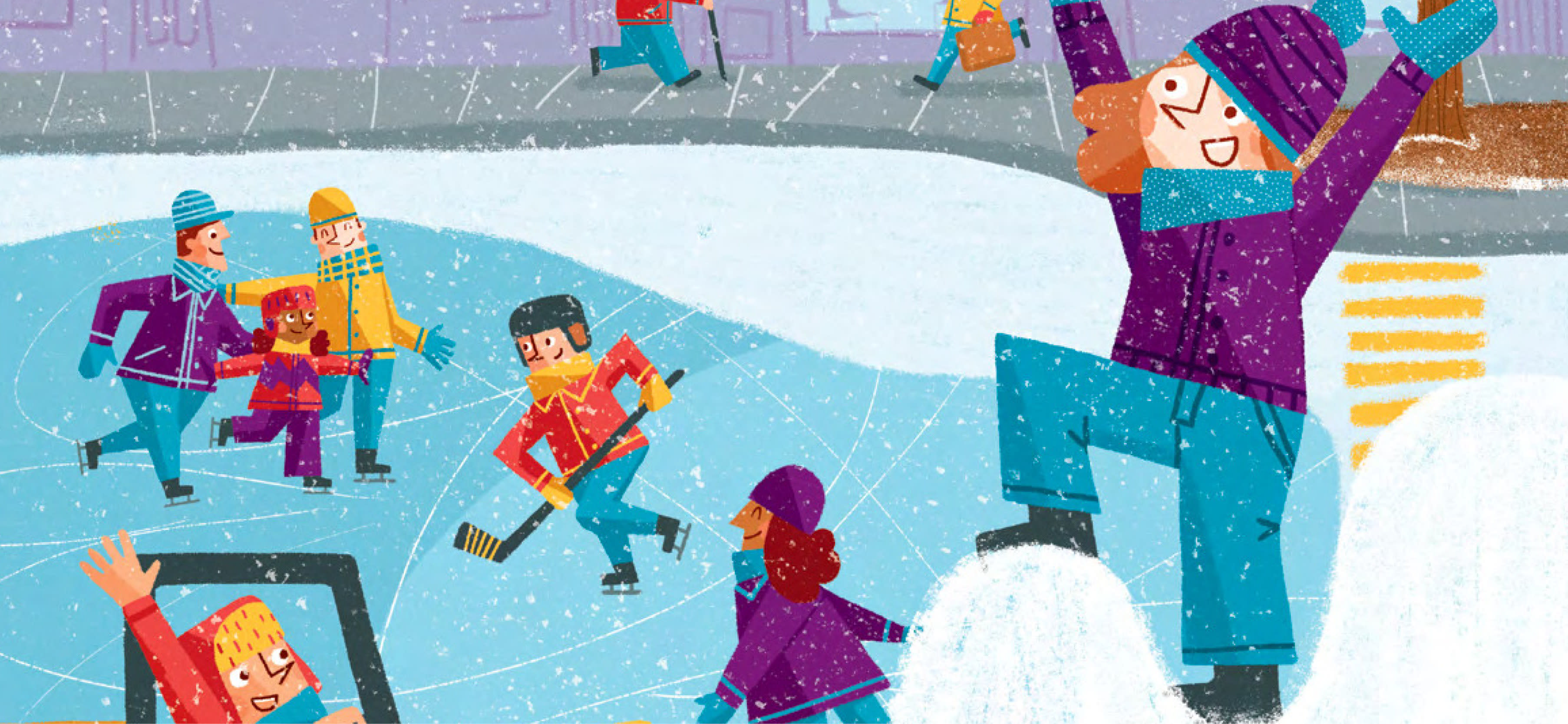 Bulletin hiver de l'arrondissement de Ville-Marie illustration Sophie Benmouyal Bulletin hiver de l'arrondissement de Ville-Marie illustration Sophie Benmouyal