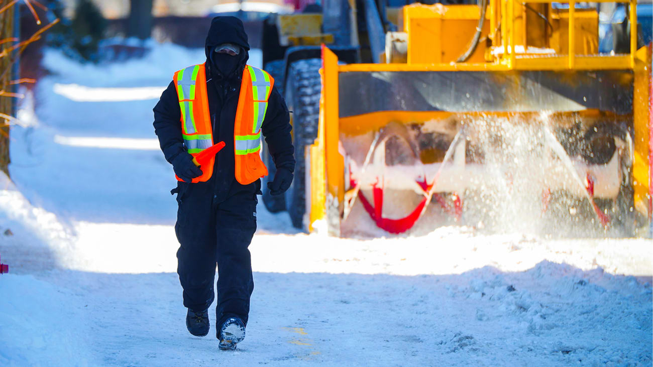Opération de déneigement à Verdun Opération déneigement à Verdun