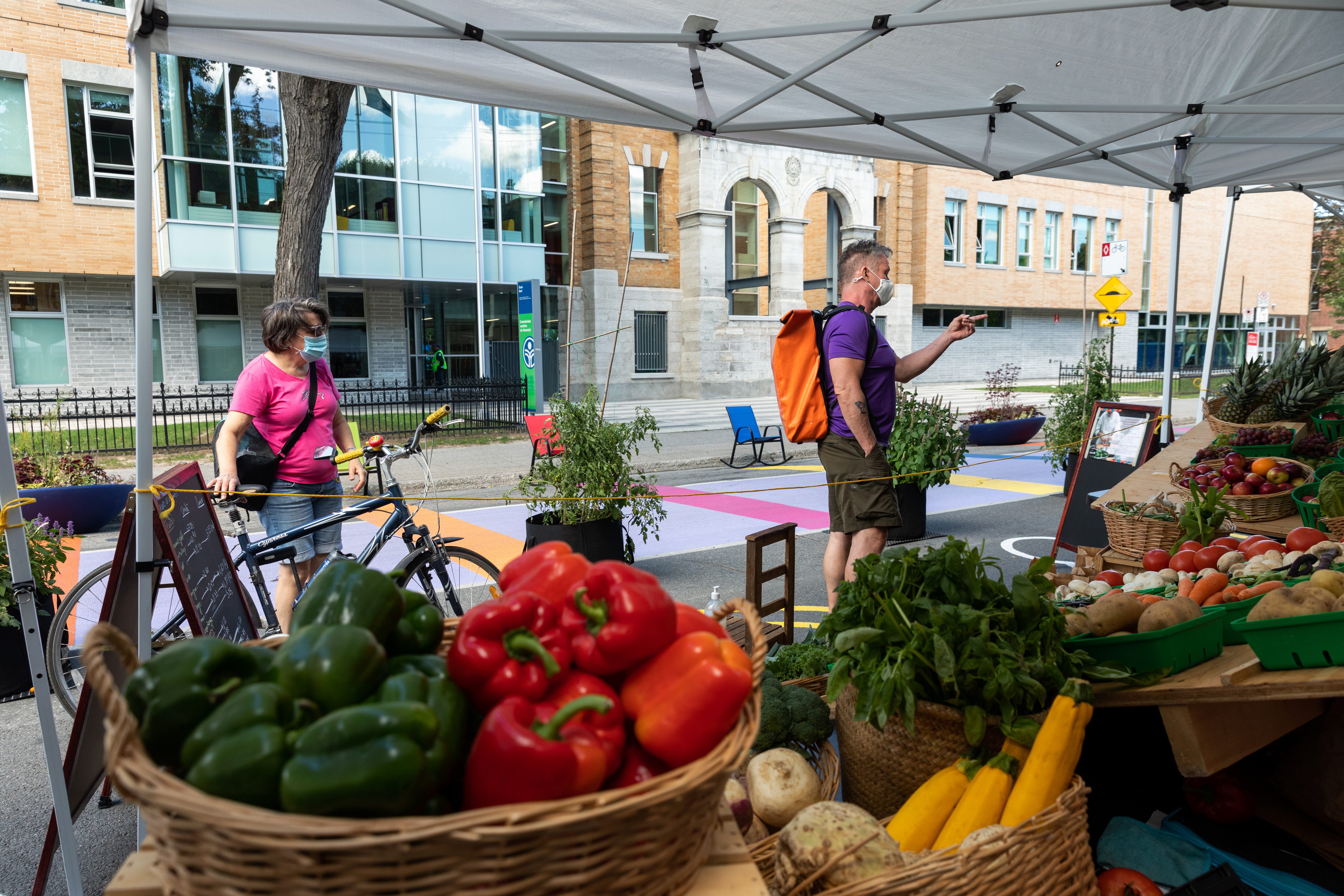 Marché solidaire Bleu Tomate