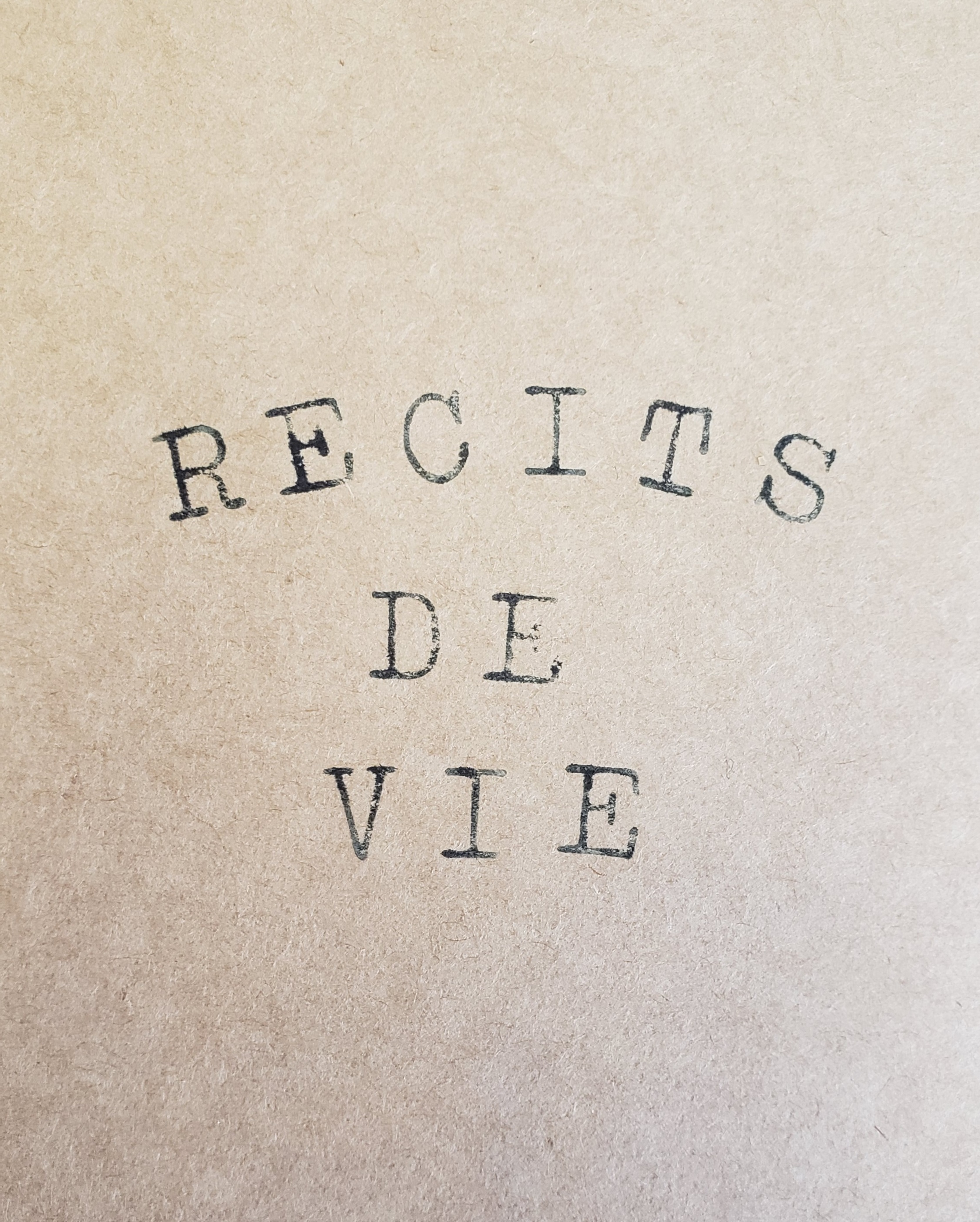 Récits de vie