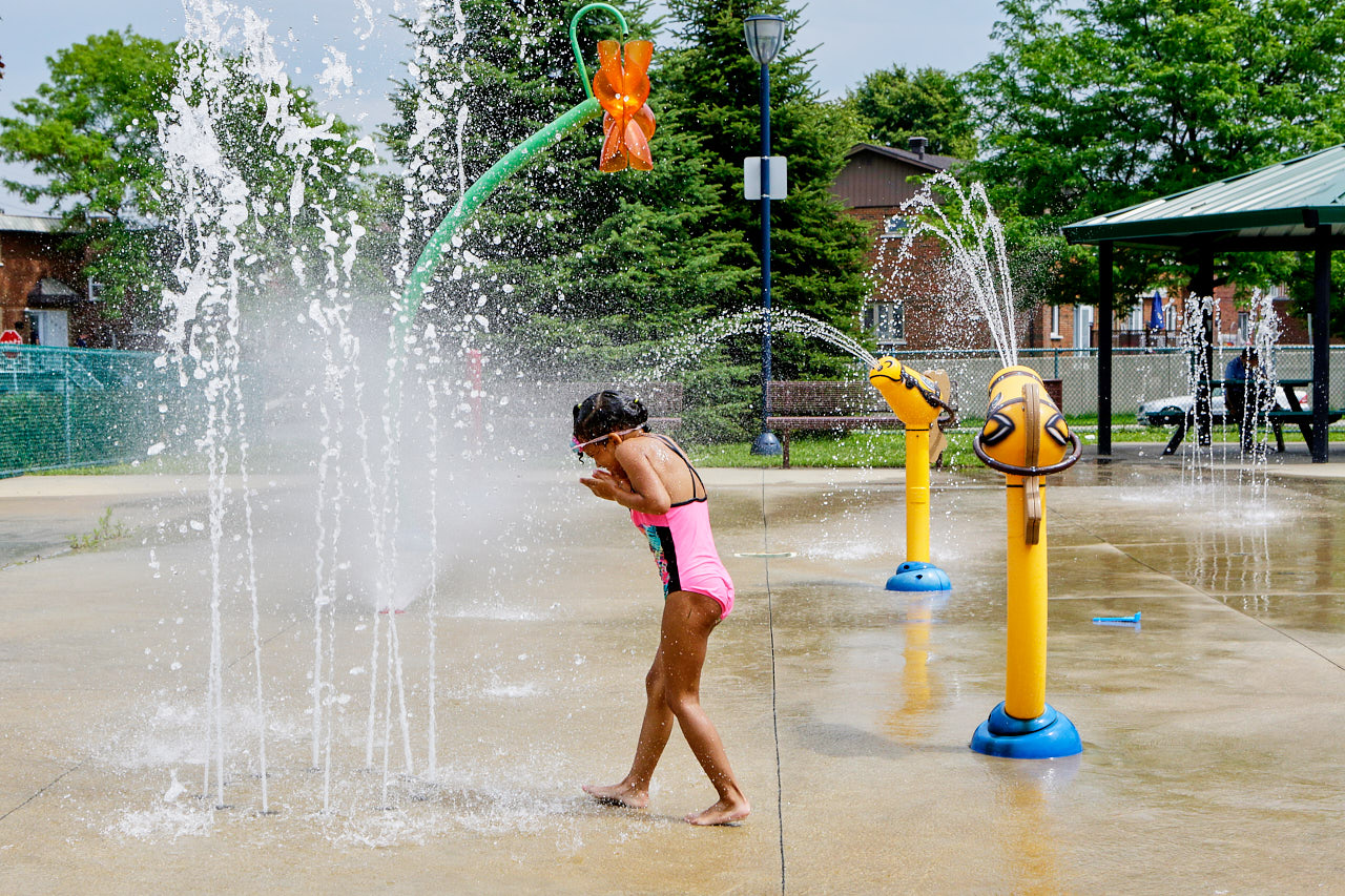 Jeux d'eau du parc du Bocage Ville de Montréal