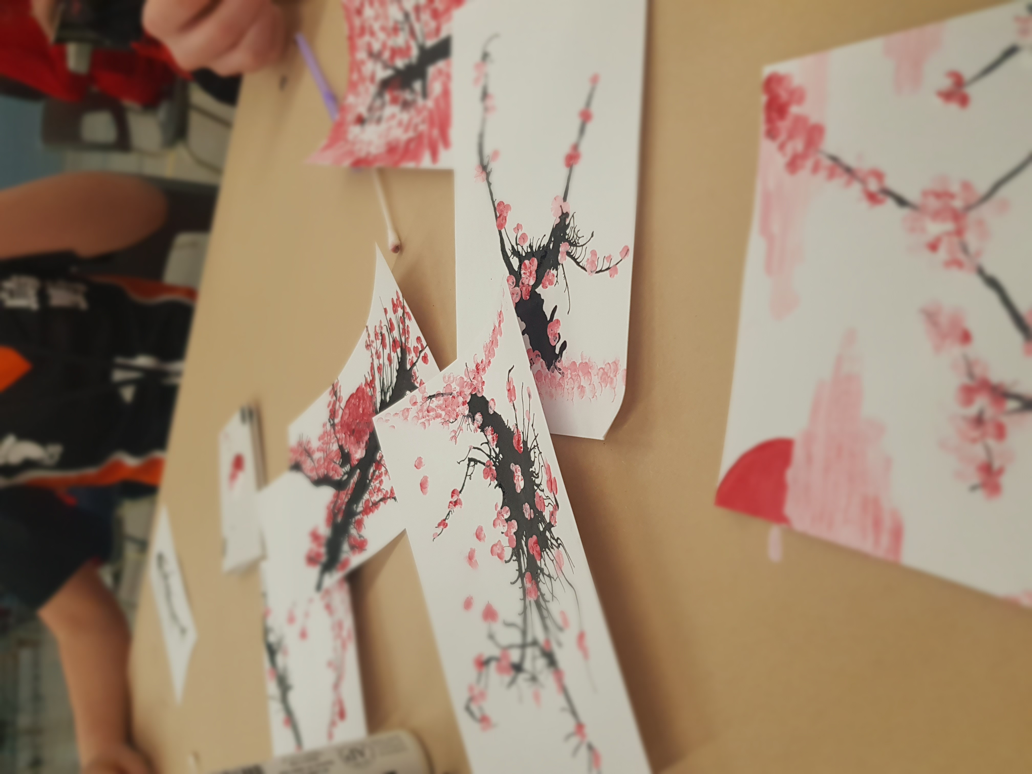 cerisiers a l'encre