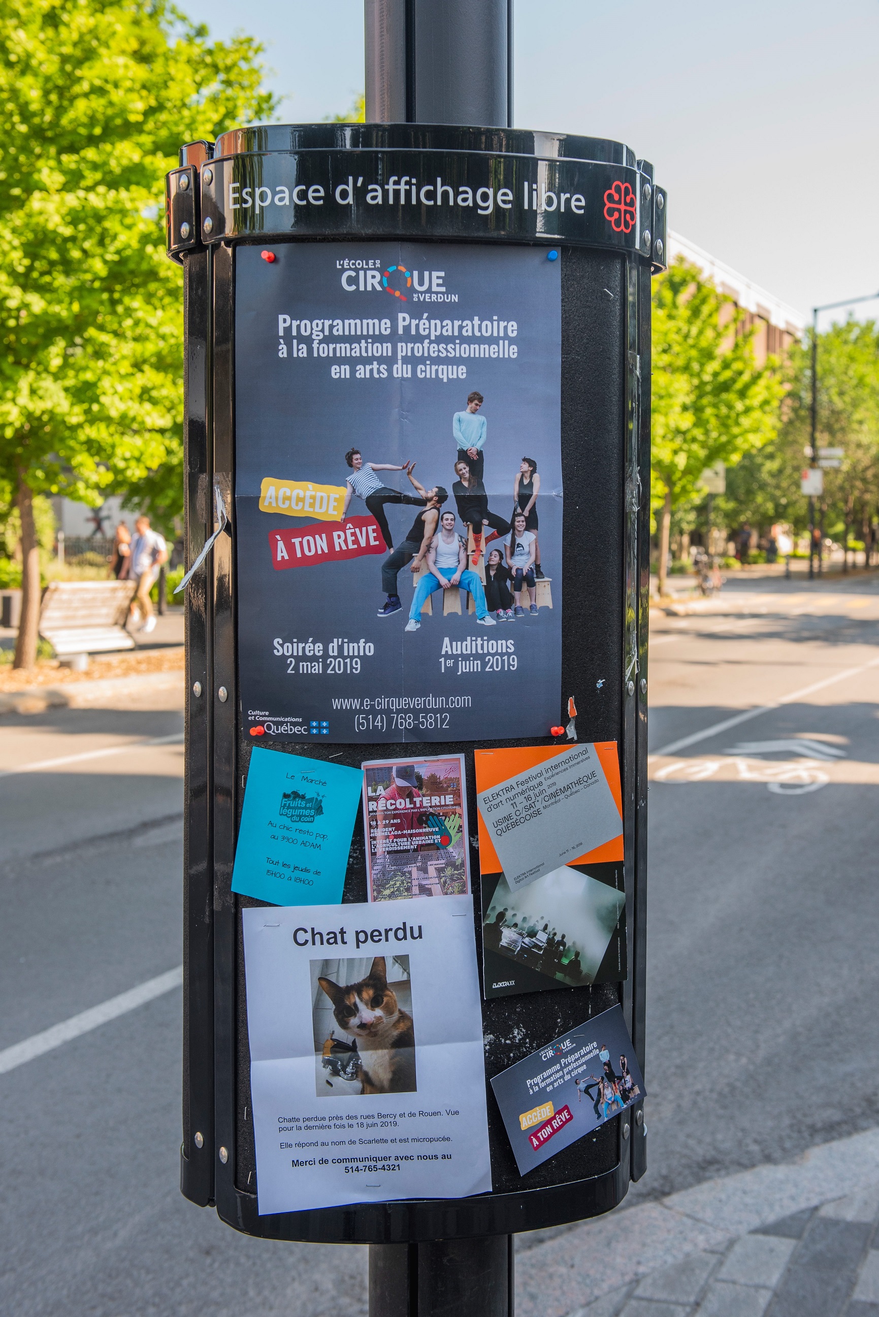 Panneaux d'affichage extérieur - Panneau affichage sur poteau