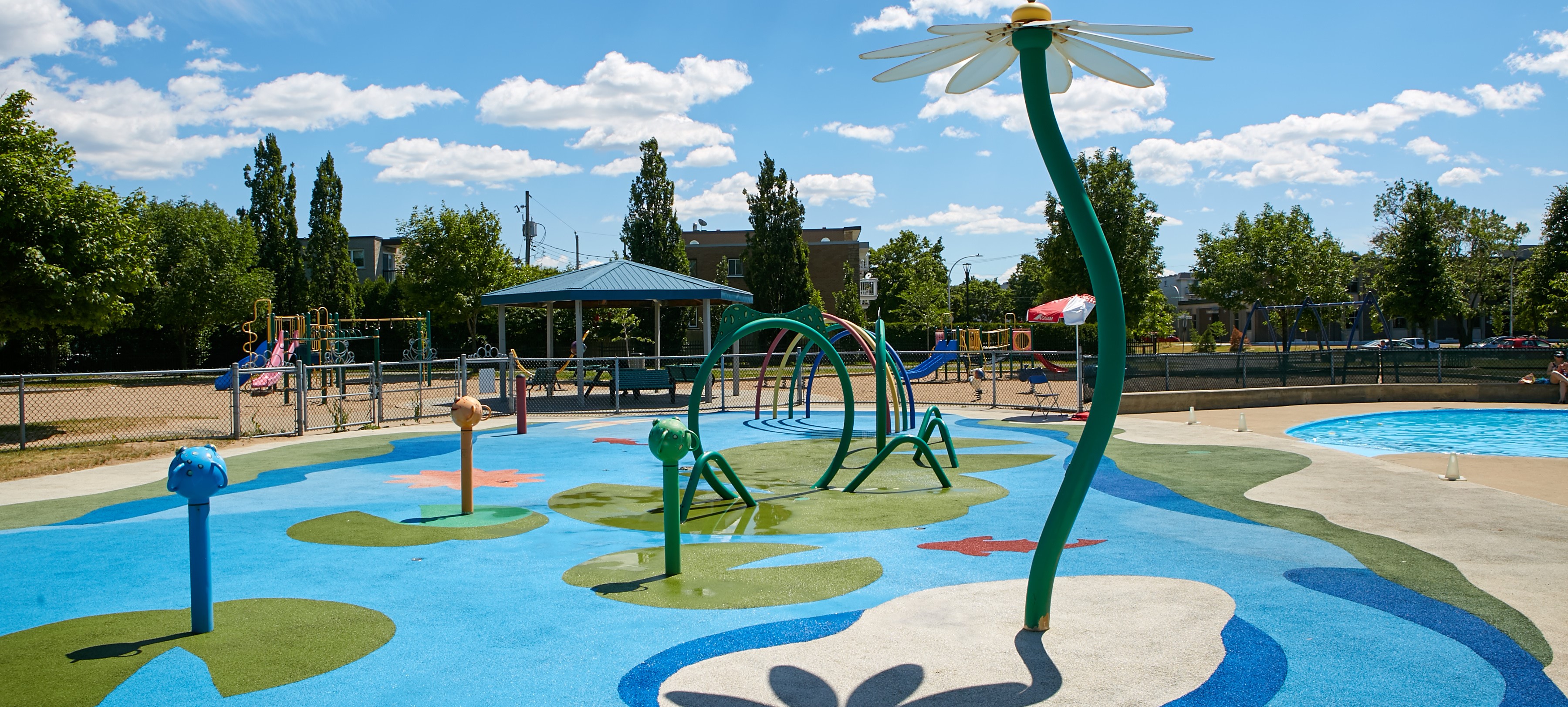 Jeux d'eau du parc de Talcy Ville de Montréal