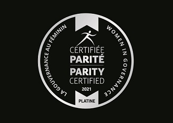 Logo Parité platine 2021 - Noir