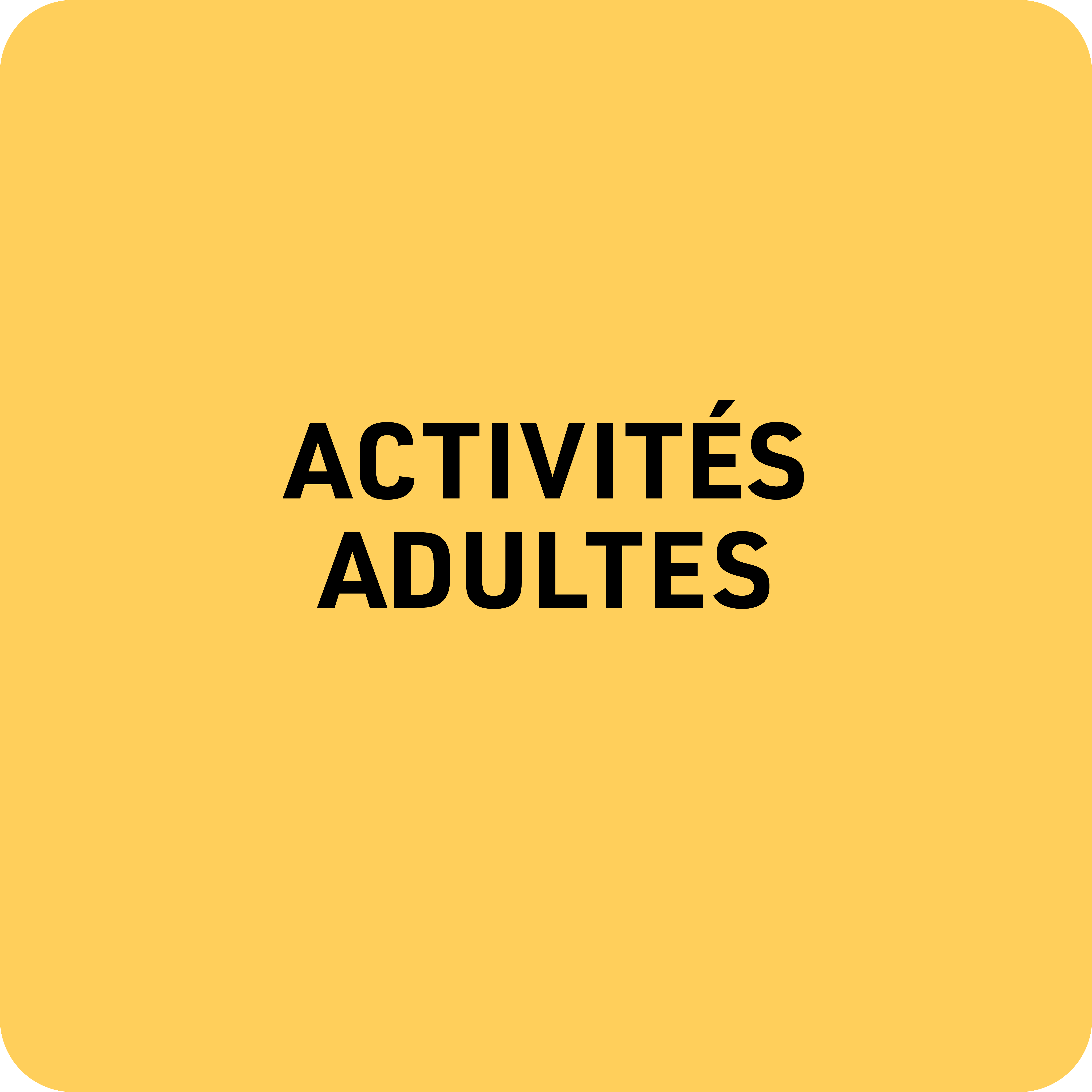 Activités adultes