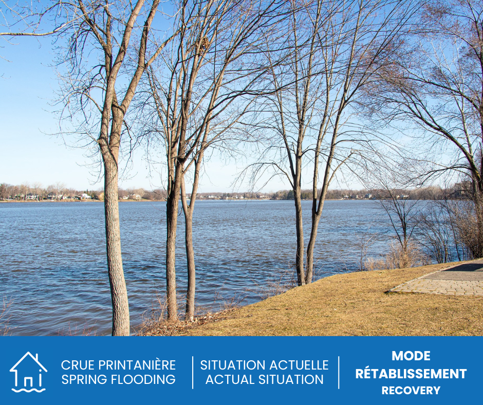 La rivière des Prairies à Pierrefonds-Roxboro sans risque d'inondations