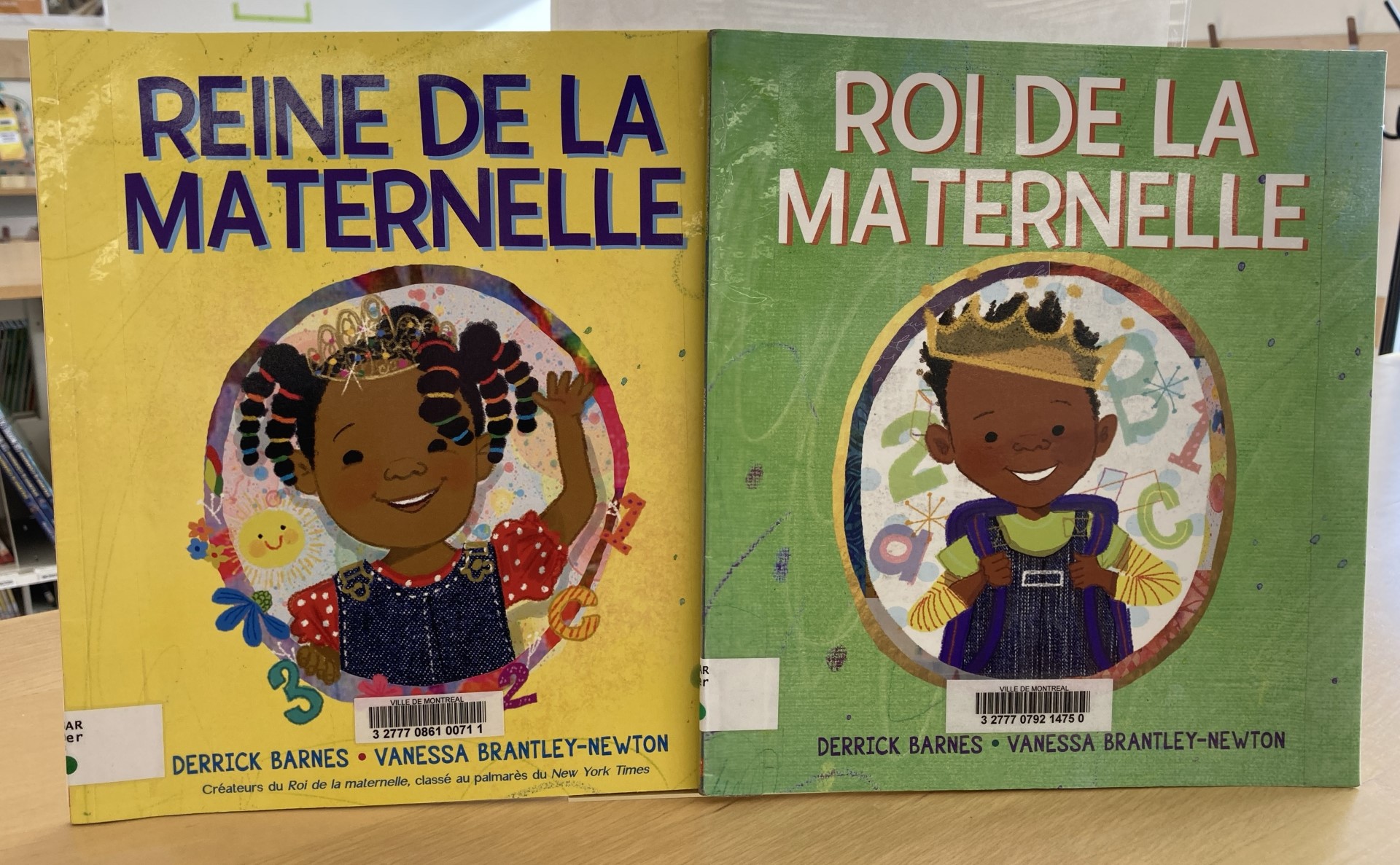 Roi de la maternelle (2020) / Reine de la maternelle (2022)  Textes de Derrick Barnes / Illustrations de Vanessa Brantley-Newton