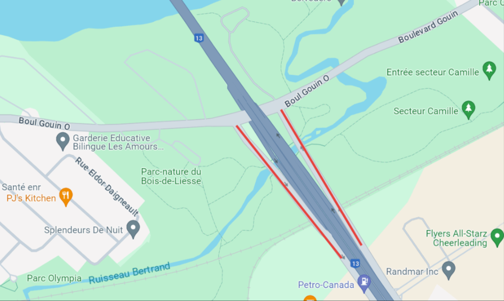 Partial reopening of the Pitfield bridges in PierrefondsRoxboro