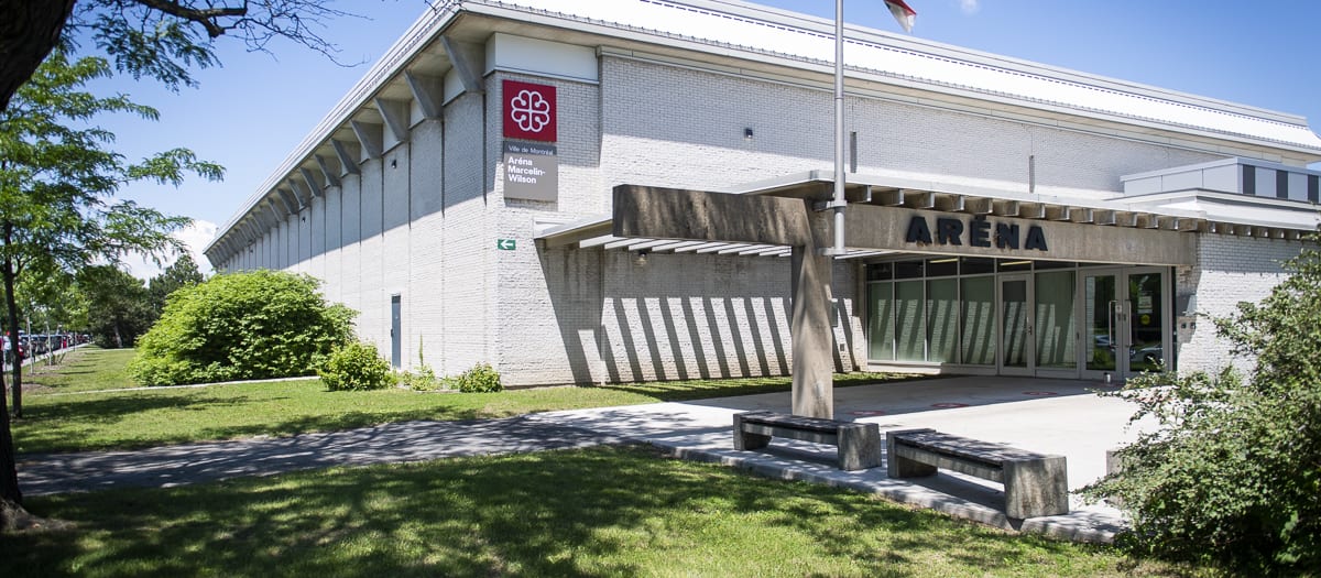 photo extérieure de l'aréna marcelin-wilson