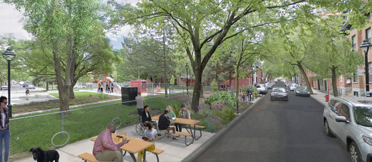 Projet de la rue Saint-Chrisotphe face au parc Saint-Jacques
