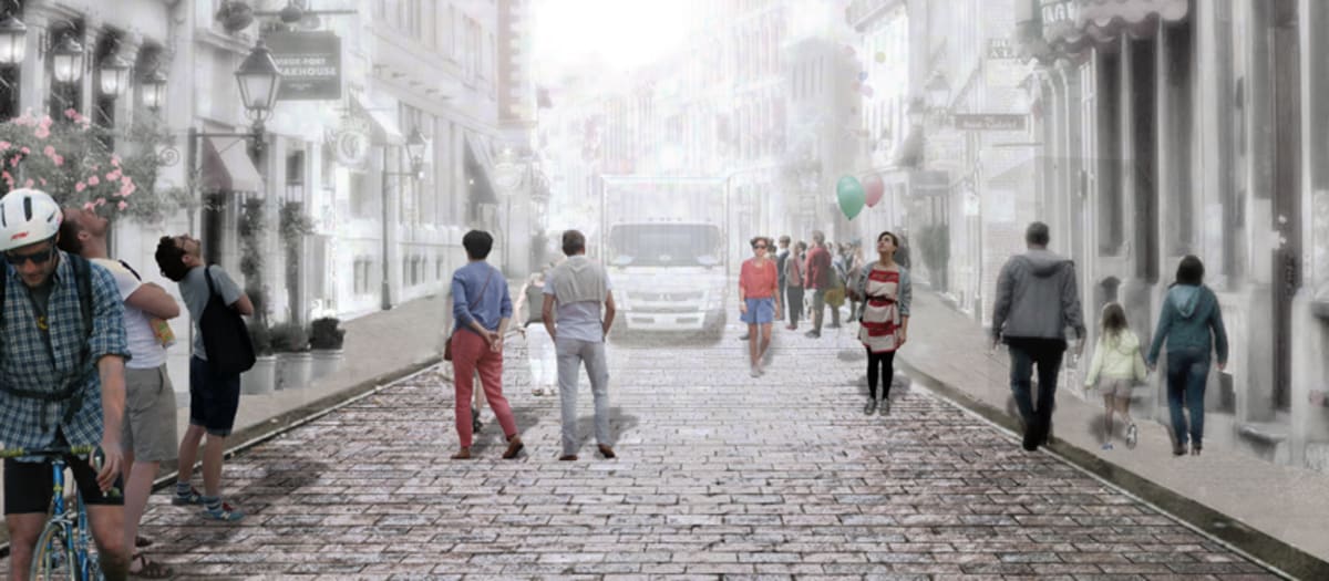 Rue Saint-Paul - Perspective après le réaménagement